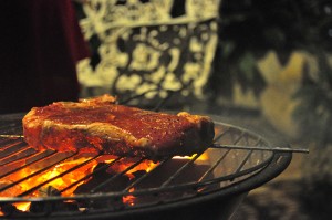 steak, grilled steak, t-bone steak