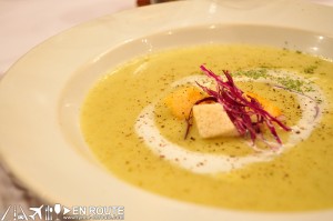 En Route House of Wagyu Stone Grill Eastwood Pumpkin Soup