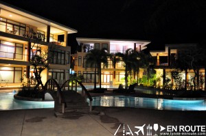 En Route Misibis Bay Poolside Villas Night Time