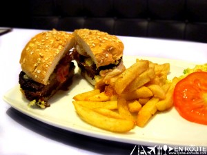 En Route Mr. Rockefeller Greenbelt Makati Bacon and Cheese Burger