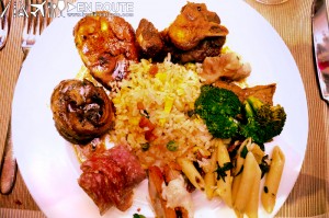 En Route Escolta Peninsula Hotel Manila Buffet Plate