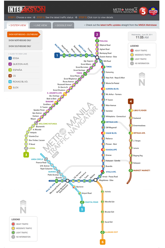 MMDA's Interactive Traffic Map, MMDA Interactive Traffic Map, MMDA Traffic Map, MMDA, Metro Manila Traffic Map, Interactive Traffic Map