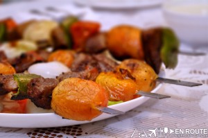 En Route The How to of Shish Kebab Finished Product