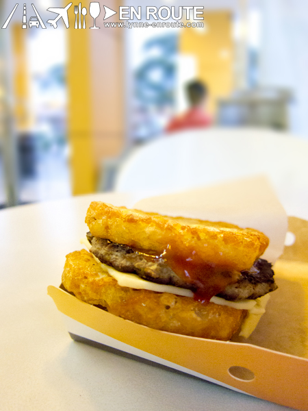 Jollibee Hash Brown Burger, Hash brown burger, Jollibee, Burger Innovations, Burger