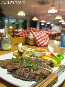 Buon Giorno, Buon Giorno Rockwell Business Center, comfort food, Steak and Seabass, steak, Wine