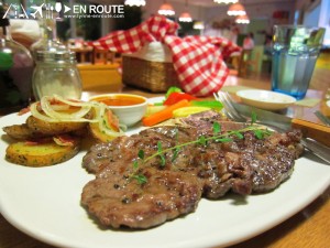 Buon Giorno, Buon Giorno Rockwell Business Center, comfort food, Steak and Seabass, steak, Wine