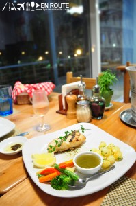 Buon Giorno, Buon Giorno Rockwell Business Center, comfort food, Steak and Seabass, steak, Wine