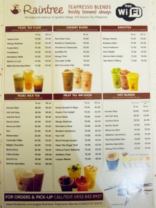 Raintree Teapresso Blends Katipunan Ave Quezon City Philippines, Raintree Teapresso Blends Katipunan, Raintree Katipunan, Milk Tea, Milk Tea Places in Quezon City, tea, Bubble Tea