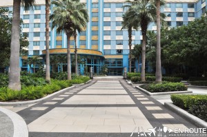 Hong Kong Disneyland Hollywood Hotel - The facade of the hotel