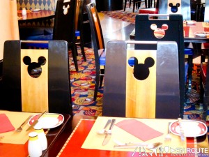 Hong Kong Disneyland Hollywood Hotel - Mickey Mouse chairs at Chef Mickey's