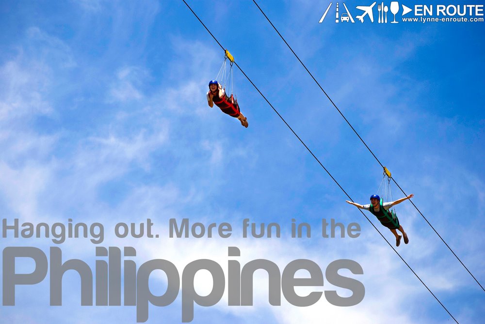 Hanging out. More fun in the Philippines